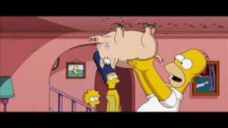 Homer Simpson VS TechnoSpiderPig Best techno song [upl. by Sliwa]