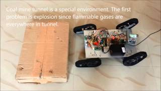 Gas Detection rescue Robot In Coal Mines  MTech Robotics Project SRM University [upl. by Hearsh]