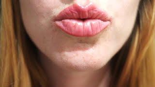 ASMR VERY UP CLOSE WHISPERING W LIPGLOSS [upl. by Adim233]