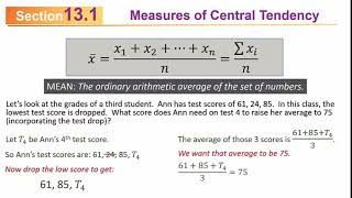 MATH 110 131132 StatisticsMeasures of Central Tendency amp Dispersion [upl. by Coplin]