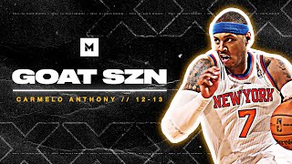 Never Forget When Carmelo Anthony Was a SUPERSTAR 201213 Highlights  GOAT SZN [upl. by Petua]