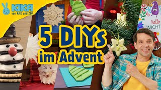 5 DIY Ideen für Kinder im Advent  KiKA Baumhaus  Mehr auf kikaninchende [upl. by Quintina772]