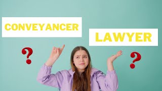 CONVEYANCING SERVICES  Whats the difference between a lawyer and a conveyancer [upl. by Ivetts]