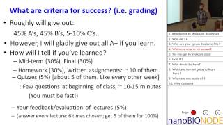 Biophysics 401 Lecture 1 Introduction Dogma of Molecular Biology Evolution [upl. by Olenta]