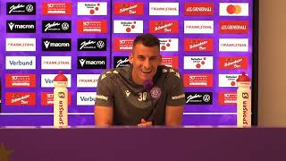 Pressekonferenz von Austria Wien Trainer Helm amp Kapitän Fischer vor dem Heimspiel gegen Sturm Graz [upl. by Esilehs905]