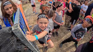 Brimacombe 1km kids race 2024  Bradleys first Spartan race at 4 spartankids spartanrace spartan [upl. by Rebmyt]