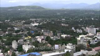 View of Satara City experiencing cloudy whether Maharashtra [upl. by Ayita]