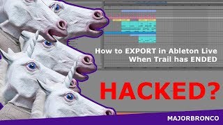 How to EXPORT in Ableton Live When Trail has ENDED [upl. by Imnubulo]