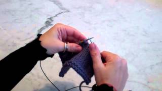 Wrap and Turn purl stitches [upl. by Mandal509]