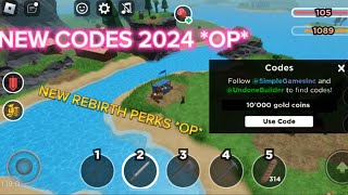 The survival game Roblox NEW codes [upl. by Illil635]