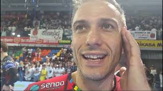 Supercoppa Semifinale Perugia Piacenza 31 Intervista a Max Colaci [upl. by Trebma]