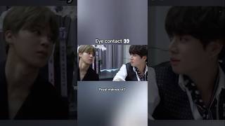 Anyone want this type of eye contact 👀shy kook🤭jikook jimin jungkook bts shorts viralshorts [upl. by Mandeville]