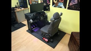 Here My First DIY Homemade Sim Racing Cockpit Build BMW e36 and Thrustmaster Wheel Symprojects [upl. by Etam]