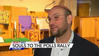 Church and synagogue leaders partner for Sundays Souls to the Polls rally [upl. by Sou]