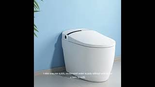 Smart Toilet with Bidet Builtin Tankless One Piece Toilet with Remote Control [upl. by Rayford]