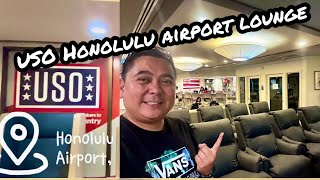 USO Honolulu Airport Lounges for military and Retire 🇺🇸USO hawaii airportlounge [upl. by Roseanne]