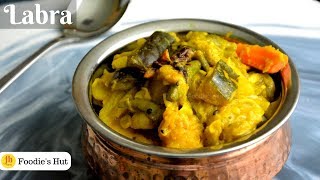 Labra recipe Bengali Mixed Vegetable Durga Pujor Bhog  by Foodies Hut 0169 [upl. by Sihonn949]