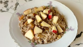 Apple Cinnamon Oatmeal  Stovetop Apples and Cinnamon Oatmeal Recipe  Ellen’s Fall Baking Series 🍎 [upl. by Ifill]