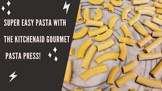 34 Super Easy Homemade Pasta with the Kitchenaid Gourmet Pasta Press [upl. by Akerdnuhs]