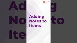 Adding Notes to Items QCard [upl. by Estel331]