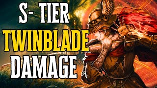 New Elden Ring MOST BROKEN Twinblade Build INSANE DAMAGE 110 [upl. by Akirdna]