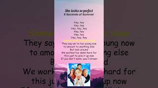 5 Seconds of Summer  She Looks So Perfect Lyrics shorts [upl. by Madson404]