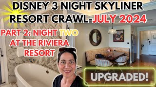 3 resorts in 3 nightsDisney Skyliner Resort CrawlPart 2 Riviera ResortOne Bedroom Preferred Room [upl. by Ezri]