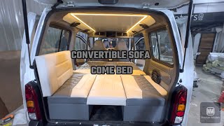 Convertible Sofa Come Bed For Maruti Eeco Bs6  Modification hub  Vadodara  M 8140807082 [upl. by Longfellow108]