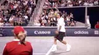 Roger Federers footwork [upl. by Balthasar]