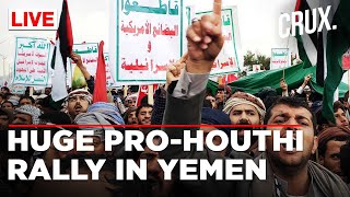 Thousands In Yemen Rally In Support Of Palestine amp Houthis Chant Against Israel amp US  Gaza War [upl. by Mattland803]