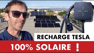 Borne LEKTRICO Je recharge GRATUITEMENT ma TESLA 100 du temps au SOLAIRE  😱🤯🤩 [upl. by Penoyer]