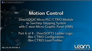 Motion Control  DirectSOFT5 Ladder Logic and IBox Instructions 6 of 8 from AutomationDirect [upl. by Nwahsit]