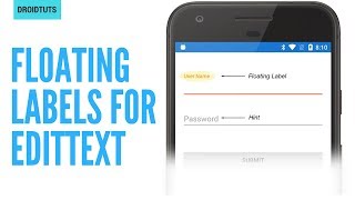 Android  Material Design Floating Labels for EditText [upl. by Angrist792]