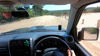 2013 Suzuki Jimny POV Off Road Drive Frensham Common Priory Lane  Sandy Lane [upl. by Karalynn]