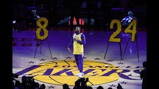 Los Angeles Lakers Pay Tribute To Kobe Bryant [upl. by Acirehs]