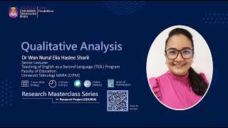 QUALITATIVE ANALYSIS for RESEARCH MASTERCLASS SERIES [upl. by Mandi]