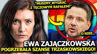 EWA ZAJĄCZKOWSKA JEDNYM WPISEM POGRZEBAŁA SZANSE TRZASKOWSKIEGO quotMUSIMY WYGRAĆ Z TĘCZOWYM RAFAŁEMquot [upl. by Aihsenyt]