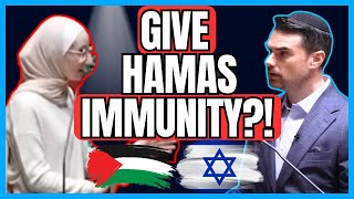 Ben Shapiro EXPOSES AntiIsrael Student Who Would Give Hamas IMMUNITY [upl. by Trillby]