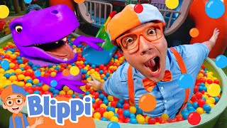 Game Time with Blippi Adventures in His Clubhouse  Educational Videos for Kids [upl. by Analle641]