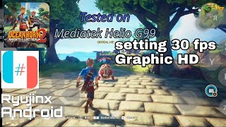 OCEANHORN 2 On Mediatek Helio G99  Ryujinx Android  Setting 30fps Gameplay  Tecno Pova 4 [upl. by Heimer]