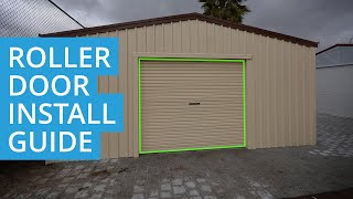 Garage Roller Door 🚪 Installation 🛠️ Guide [upl. by Ardnosal]