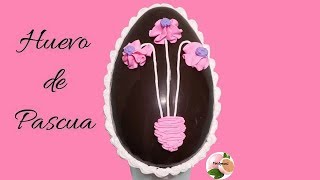 COMO HACER HUEVO DE PASCUA Y GLASE REAL [upl. by Alyt]