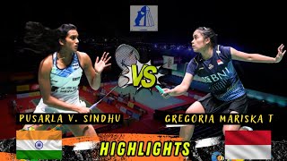 Badminton Pusarla V Sindhu vs Gregoria Mariska Madrid Spain Masters [upl. by Nagek921]