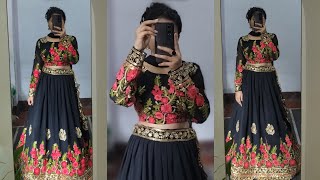 Letest Lehenga Choli Heavy Lehenga Cutting And Stitching👗Full tutorial cutting and stitching [upl. by Alak]