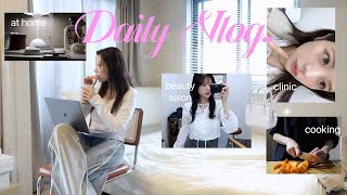 Daily vlog🧺make up｜unboxing📦⋆˙‬ ‬皮膚科料理etc [upl. by Oirramaj781]