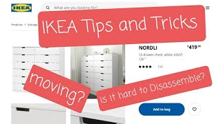 IKEA Nordli DisassemblyAssembly Tips and Tricks Dresser Drawers  How To [upl. by Aivax923]