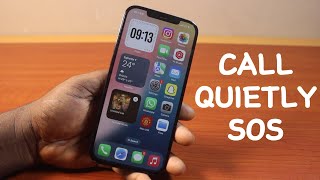 How to Call Silently or Quietly on Emergency SOS on iPhone [upl. by Jermaine190]