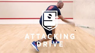 Squash Tips amp Tricks  Hit an attacking drive [upl. by Vallie421]