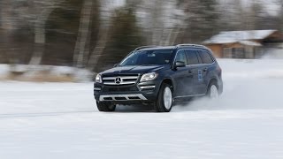 Ice racing in a 2013 MercedesBenz GL450  AROUND THE BLOCK [upl. by Berkeley765]