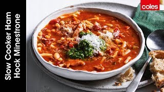 Slow cooker ham hock minestrone [upl. by Aidnac]